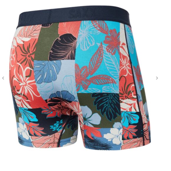 SAXX ULTRA Boxer Briefs with Fly “Island Patchwork" - Picture 2 of 4